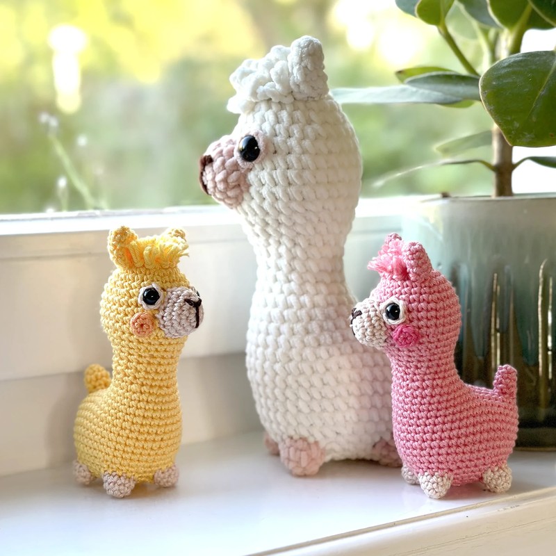 Boneka Rajut Fluffy Alpaca — DIY Fluffies