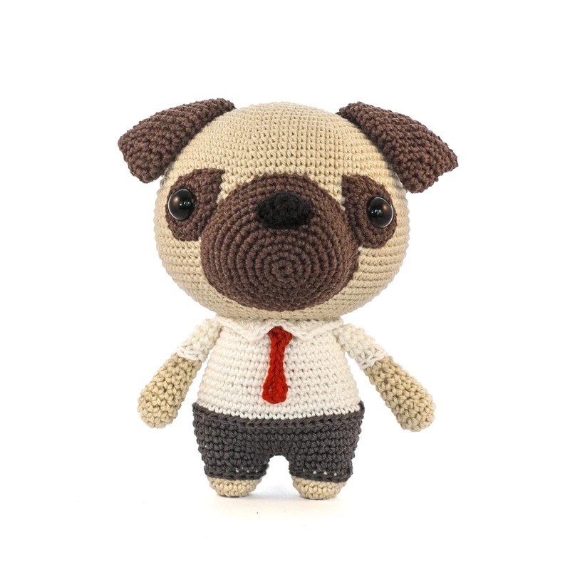 Boneka Rajut Cute Pug Puppy — DIY Fluffies